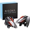 RISOKA 2x Trigger Mobile Gaming - Con 4 Pulsanti - Compatibile con PUBG Mobile & COD Mobile - Adatto per iPhone & Android - Joystick Smartphone Gaming - Accessori per Telefonini