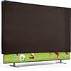 kwmobile Protezione Compatibile con 32 TV - Cover Proteggi-Schermo PC e TV - Custodia Protettiva Anti-Polvere da Interno - cioccolato fondente
