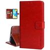 COQUE Custodia per Sony Xperia PRO-1, Custodia per Portafoglio in Pelle con paraurti in Silicone Custodia per Carte con Chiusura Magnetica Custodia per Portafoglio per Sony Xperia Pro-1-Rosso