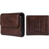 MXFDOKD Borsa da Cintura per Cellulare Uomo in Pelle Compatibile con Samsung Galaxy Z Flip 7/6/5/4/3/2/5G/Huawei Pura X/Motorola RAZR 5G, Multifunzionale Marsupio Porta Telefono Portacellulare Cintura