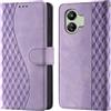 CaseGla Cover per Xiaomi Redmi 13C 4G/5G custodia portafoglio Viola | Blocco RFID, 3 scomparti carte, 1 tasca banconote, Chiusura magnetica, Supporto, Pelle PU flip cover per Xiaomi Poco C65