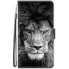 Nodigao per Samsung Galaxy A17 / A18 4G 5G Cover a Libro Book Pelle PU Portafoglio Magnetica Custodia con Disegni Animale Motivo Antiurto Flip Silicone Bumper Case - Leone
