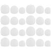 EUGENEKELLY 36 pezzi Tappi Ricambio Orecchie Bianco in silicone, 3 misure Tappi Ricambio, Uricolari ricambio,Cuscinetti Ricambio Auricolari,Compatibili con maggior parte delle cuffie in-ear