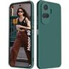ISOI - Cover per Honor 90 Lite 5G, Custodia Morbida in Silicone Liquido, Protezione Completa Antiurto Ultra Sottile per il Corpo - Verde Notte