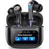 TIMU Antirumore Cuffie Bluetooth, Bluetooth 5.4 Con Touch Screen Multifunzione, 50 Ore Stereo HiFi Cuffie, 5 modalità EQ con ANC/ENC e cancellazione del rumore Cuffie, IP7 Impermeabile Auricolari Wireless