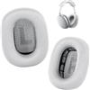 ZLIUCCR Cuscinetti auricolari per cuffie AirPods Max, in rete, compatibili con Apple AirPods Max, con strato in silicone, magnete, memory foam e isolamento acustico (argento)