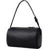 HiTotes Borsa a tracolla in pelle PU borsa a tracolla per le donne piccole borse hobo borse da donna con tracolla regolabile, 01-nero, 20cm