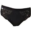Playtex Cherish Confezione da 3 Paia SGAMBATO Cotone& Pizzo P00BS (IT 2, Nero)