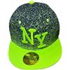 Generico Cappello New Y Giallo e Nero Lettere Gialle Moda Uomo Berretto New Era Sport Taglia 7 1/4 58cm Gadget Accessorio Idea Regalo Uomo Donna Bambino