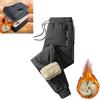 DYJAGYO Pantaloni impermeabili foderati in pile da uomo e da donna,pantaloni termici invernali in lana d'agnello pantaloni casual pantaloni impermeabili antivento in cotone caldo (Gray-b,X-Large)