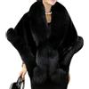 Generic Scialle da Donna in Pelliccia Sintetica Morbido Versatile Sciarpa Avvolgere le Spalline Inverno Caldo Mantello Cappotto per 1920 Abiti da Sera da Sposa (Nero1,taglia unica)