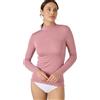 Damart - Maglietta a collo alto fine costa, Thermolactyl Sensitive, rosa antico, M