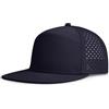 AOPREL Cappello da baseball a tesa piatta regolabile Snapback Cappelli per uomo Trucker Mesh Performance Hat per Hip Hop Sport Allenamento Blu Navy