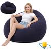MOFXWHE Poltrona gonfiabile, divano gonfiabile, impermeabile, gonfiabile, con pompa ad aria, portatile, galleggiante, per esterni, campeggio, viaggi, spiaggia, piscina (blu)