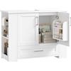 FOREHILL Mobile Sottolavabo per Bagno con 2 Ante 80x30x63,5cm Bianco