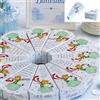 Regalami.Shop 24 Scatoline Piccolo Principe Portaconfetti a Forma di Torta per Battesimo, Comunione o Laurea, Complete di Bigliettino a Tema, Segnaposto e portaconfetti (Piccolo p)