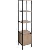 5 five simply smart H confort xl Piano 1 porta aliaj, nero
