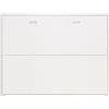 Vep Home Letto a Scomparsa Orizzontale 135x190 cm - Ideale per Camere Piccole con Rete e Sistema Antiribaltamento - Misure 203x151x36 cm - Colore Bianco - Design Compatto e Sicuro