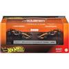 Hot Wheels Premium Formula 1 - Team McLaren F1, 2 macchinine con pneumatici reali e le coppie di piloti della stagione 2025, n.81 Oscar Piastri e n.4 Lando Norris, 14+ anni, JMM91