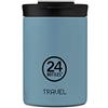 24BOTTLES Travel Tumbler - Tazza Termica da Viaggio, Caffe, Te, Bevande Acciaio Inox, 350 ml, Termos Caffè 100% Ermetico, 6hHot/24hCold, Borraccia Termica Mug, Design Italiano, Powder Blue