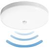SHYOSUCCE 30W IP65 LED plafoniera con sensore di movimento all'interno per scale Cabinet Balcone Storage Room Seminterrato Corridoio Garage Bagno Cucina (rotonda)