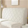 Wambere Copri-testiera per letto e parete posteriore, rivestimento antipolvere, colore bianco, 120 cm