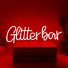 RuCvixkt Segno Neon Glitter Bar, LED Neon-Schild per Home Bar, Kneipe, Cocktails, Party, Man Cave, Decorazione Murale, Alimentato via USB, Regalo per Compleanno, Natale, Marito