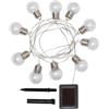 LEDKIA LIGHTING Ghirlanda di Lampadine LED Solare Galilei 2m 3000K Bianco Caldo