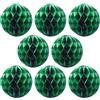 Ruidee 8 palline di carta velina a nido d'ape, ideali per feste, matrimoni, feste di compleanno, baby shower (20,3 cm, verde)