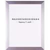 Rahmendesign24 Cornice portafoto Milano | formato DIN argento (lucido) 21 x 29,7 (DIN A4) | cornice per poster, cornice intercambiabile