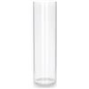 KORAT - Vaso in Vetro Trasparente Cilindrico per Fiori Portacandela Centro Tavola Decorazione Matrimonio - Design Moderno Elegante - Diametro 10 cm Altezza 40 Cm (10x40 Cm)