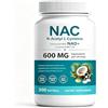SimplyVital NAC N-Acetyl L-Cysteine 600 mg Softgels | Enhanced with Coconut & MCT Oil,Non-GMO, Gluten Free | 300 Softgels (100 Day Supply）