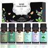 MISIJI Oli Essenziali Set Top 6 oli essenziali per diffusori,aromi per aromaterapia, olio da massaggio, lavanderia, candele & sapone.
