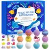 Zyloqj Bombe da bagno con sorpresa, 12PCS Bombe da bagno bambini, bombe da Bagno in Schiuma Organica Naturale, Regali per Ragazzi e Ragazze,bath bomb gift