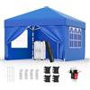 Devoko Gazebo 3x3 Pieghevole Impermeabile UPF50+, 3 Altezze Regolabili, 4 Pareti Rimuovibili, Gazebo da Giardino per 8-10 Persone, Pop-up Gazebo Esterno Resistente con Borsa da Trasporto, Blu