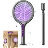 Fancysky Racchetta Zanzare Elettrica, Zanzariera Elettrica Estensibile, Racchetta Elettrica Extra Forte, 2800V Racchetta Elettrica, 2 in 1 USB Tipo-C Racchetta Anti-Zanzare per, Mosche, Vespe, Falene