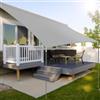 Hsweeth Vela Ombreggiante Rettangolare 4x4m Protezione UV al 99% Impermeabile Tenda a Vela Dissipazione Rapida del Calore Resiste a Forze di Trazione Elevate Tenda Ombreggiante per Patio Giardino Esterno