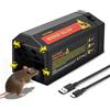 Eirolace Trappole Per Topi Elettriche 7000 V,Design Con Ampio Ingresso,Riutilizzabile,Allarme Sonoro E Luminoso Intelligente,Igienico E Conveniente,Trappola Per Topi Elettrica Per Cucina,Interni