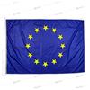 Domina Pubblicità Bandiera Europa 300x200 Centimetri in Tessuto Nautico antisfilo 115 g/m². Bandiera Unione Europea per Esterni con Cordini, Cucitura Perimetrale e Fettuccia