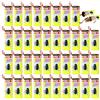 XIMEY 40 Pcs Rotolini Acchiappamosche, Mosca Della Frutta Appiccicosa di Carta, Strisce Cattura Mosche, Trappola Mosche per Interni ed Esterni per Mosche, Insetti, Zanzare e Falene (Giallo)