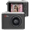 CNANRNANC Fotocamera digitale indossabile 1080p con obiettivo da 64 MP e zoom 16x, portachiavi portatile per pollice per adolescenti e studenti, formato tascabile per viaggi e avventure all'aria