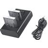 DSTE - Batteria sostitutiva NB-6L NB-6LH + caricatore Dual USB con display LCD compatibile con Canon PowerShot X500, SD3500, SD4000, is SX275, SX510, SX600, SX610, SX710, HS D10, D20, ELPH 500 HS