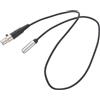Mikikit Cavo Audio 3,5mm Trs Femmina a Xlr Femmina Nero in Rame e Pvc da 0,5m Sonora e Performance di Contatto per Videocamere