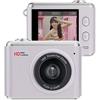 CNANRNANC Fotocamera digitale indossabile 1080p con obiettivo da 64 MP e zoom 16x, portachiavi portatile per pollice per adolescenti e studenti, formato tascabile per viaggi e avventure all'aria