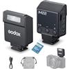 GODOX iM22 Mini Camera Flash Tempo di Riciclo 3s iFlash con 5 Livelli Potenza, On-Camera Flash Speedlite per Sony Canon Nikon Fuji Olympus Fotocamere