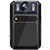 SEVEQIS Fotocamera corporea, YSW-Q10 Obiettivo rotante da 225 gradi Monitor in tempo reale 4G Smart Bodycam di sicurezza Mini telecamera wireless for il corpo(2GB(64GB))