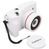 VHKJewE Videocamera compatta HD da 16 MP con schermo girevole a 180 gradi, zoom digitale 16X, compatibile treppiede
