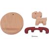 Srliya 2 Set Decorazioni da Scrivania per Supporto per Cellulare, Porta Telefono in Legno, Simpatici Supporti per Telefono in Legno a Forma di Cervo per il Relax, con Scanalatura