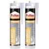 Pattex Sigillante Silicone Acrilico AC 401 Flexo Pac, per Giunti e Crepe, Davanzali, Porte, Battiscopa, Indore, Sigillature per Interni ed Esterni, Sigillante Bianco, Cartuccia da 300ml
