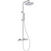 Ideal Standard Ceratherm T25 Sistema vasca/doccia esterno, soffione doccia a risparmio idrico con protezione antiscottatura e funzione termostato - Cromo (315x505.5x1117 mm)
